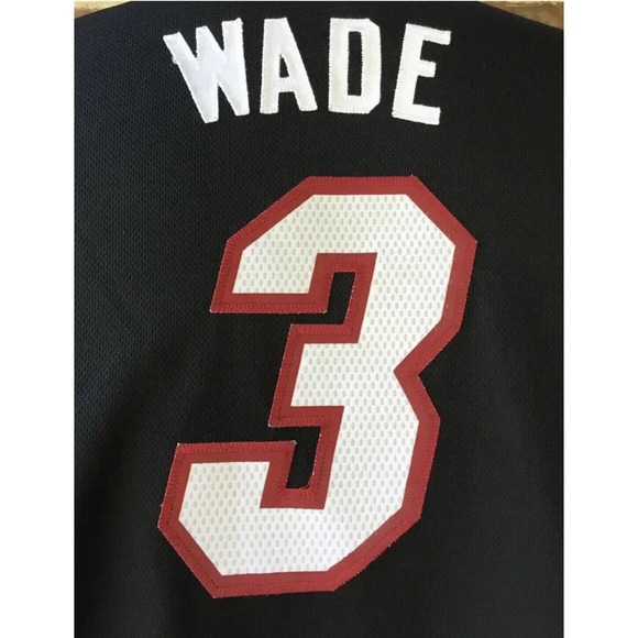 Adidas Miami Heat Dwyane Wade Stitched Jersey Youth Size Large - Picture 5 of 8